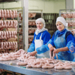 Різноробочі в м'ясний цех
